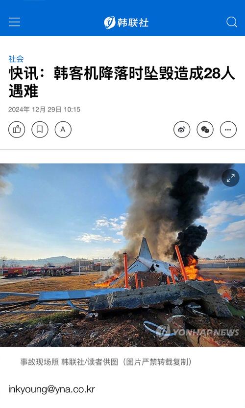 澳彩资料大全部网站010:韩国发生飞机坠毁